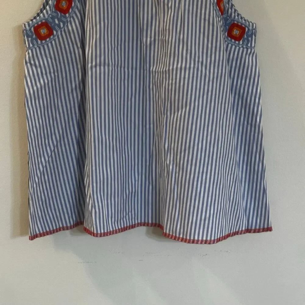 Tory Burch Stripe Sleeveless Top sz 4